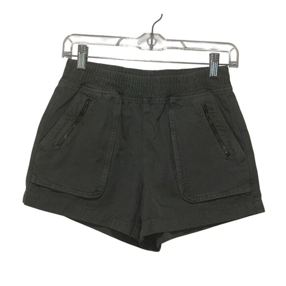 Aerie Green Olive  High Waist Pull on  Cotton Casual Women's Shorts Size XS - Picture 1 of 8